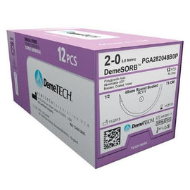 Demetech Polyglycolic Acid PGA Absorbable Suture