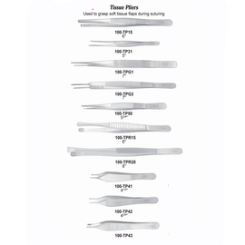 USA Delta Tissue Pliers Dental Instruments