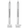 USA Delta Mirror Handles w/Cone Socket