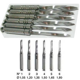 Nordin Post Reamers Gold Plated Assorted (800-04401)